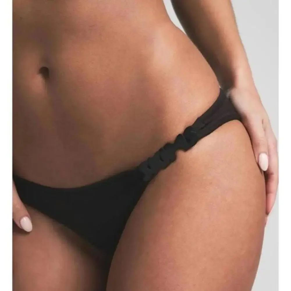SKIMS Swim Logo Hardware Bikini Bottom Onyx Black Size S / US 4–6 NWT Rare